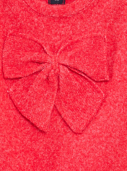 Pull col rond avec nœuds uni - Kiabi