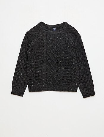 Pull col rond chaud fantaisie