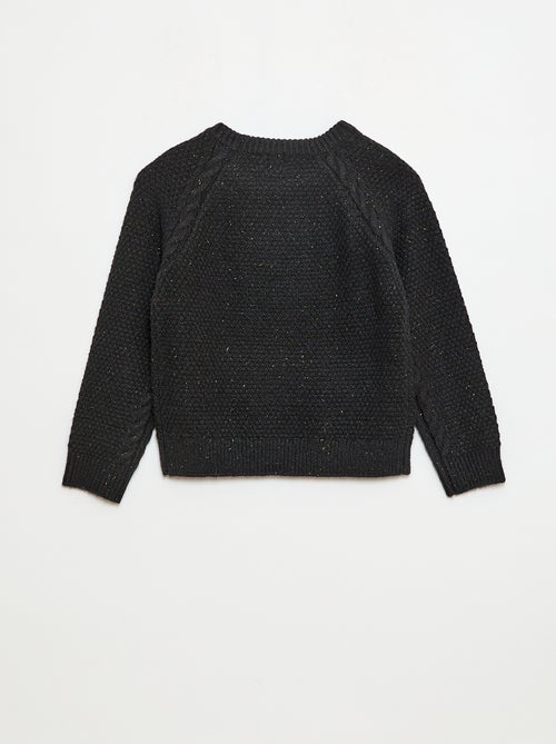 Pull col rond chaud uni - Kiabi