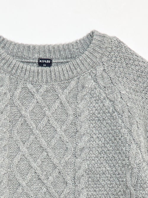 Pull col rond chaud uni - Kiabi