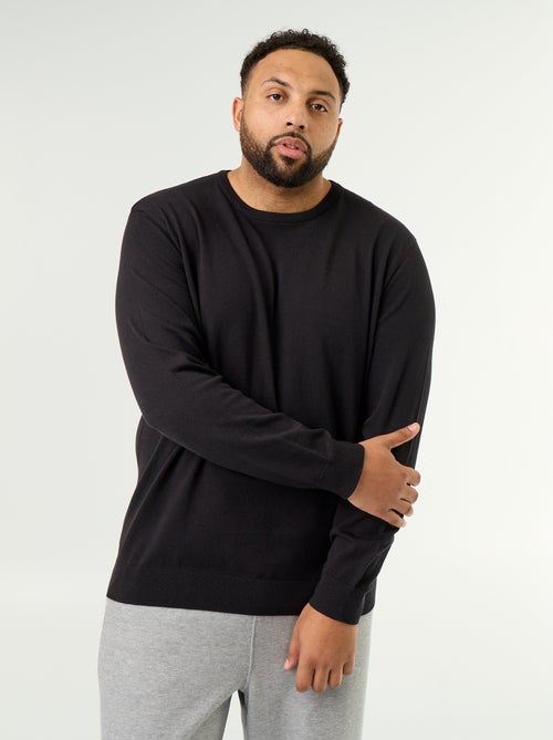Pull col rond en fine jauge - Kiabi Pull col rond en fine jauge - Kiabi