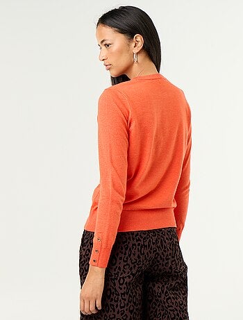 Pull col rond en maille fine jauge
