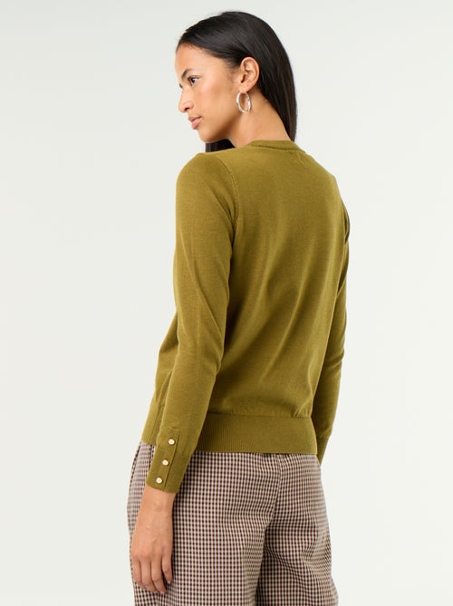 Pull col rond en maille fine jauge - Kiabi Pull col rond en maille fine jauge - Kiabi
