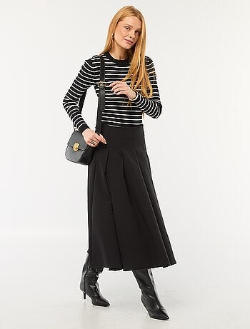 Pull col rond en rib uni