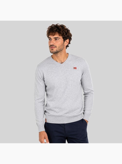 Pull col rond felin – geographical norway - Kiabi