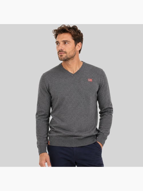 Pull col rond felin – geographical norway - Kiabi