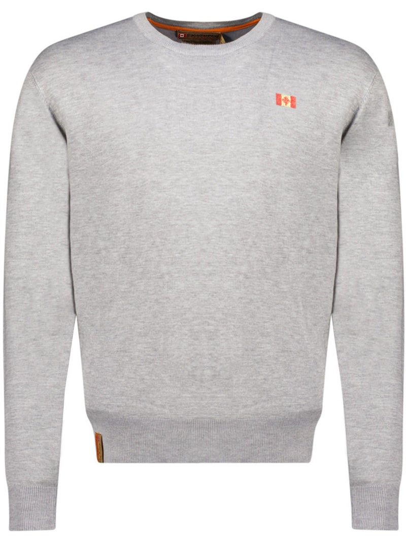 Pull col rond ferasmeak – canadian peak Gris clair - Kiabi