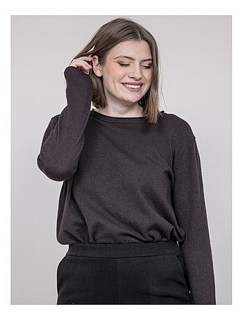 Pull col rond katolie