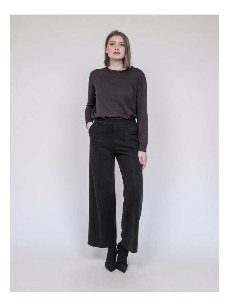 Pull col rond katolie Marron - Kiabi