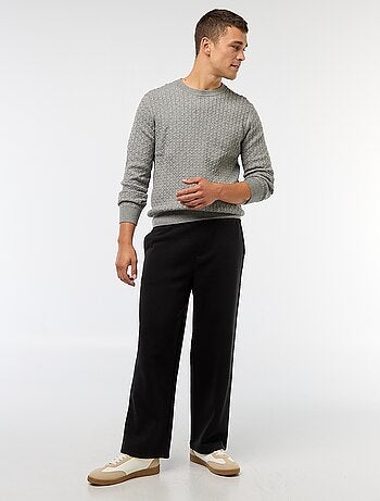 Pull col rond mini torsade uni