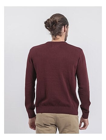 Pull col rond pur coton ladarko