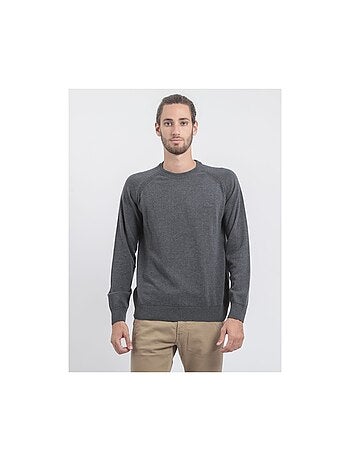 Pull col rond pur coton loctudy