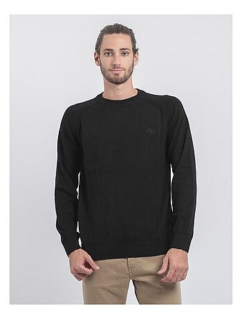 Pull col rond pur coton loctudy