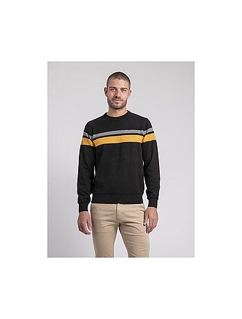 Pull col rond pur coton lorimako