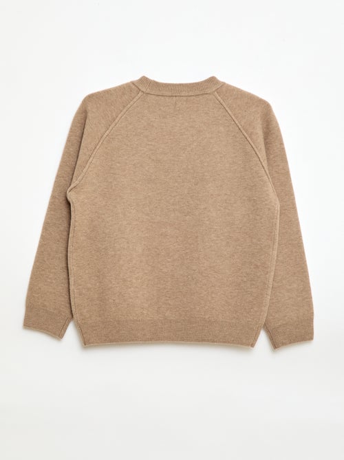 Pull col rond toucher doux - Kiabi