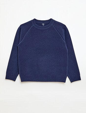 Pull col rond toucher doux