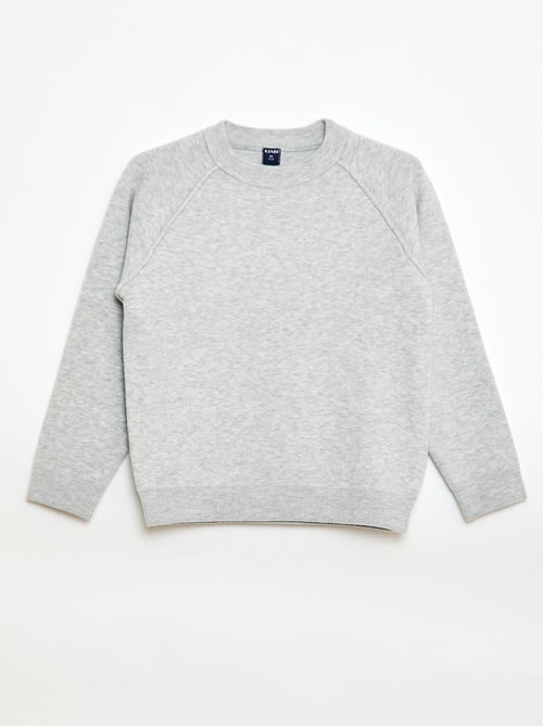 Pull col rond toucher doux - Kiabi