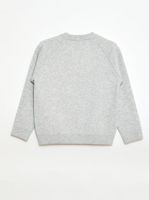 Pull col rond toucher doux - Kiabi