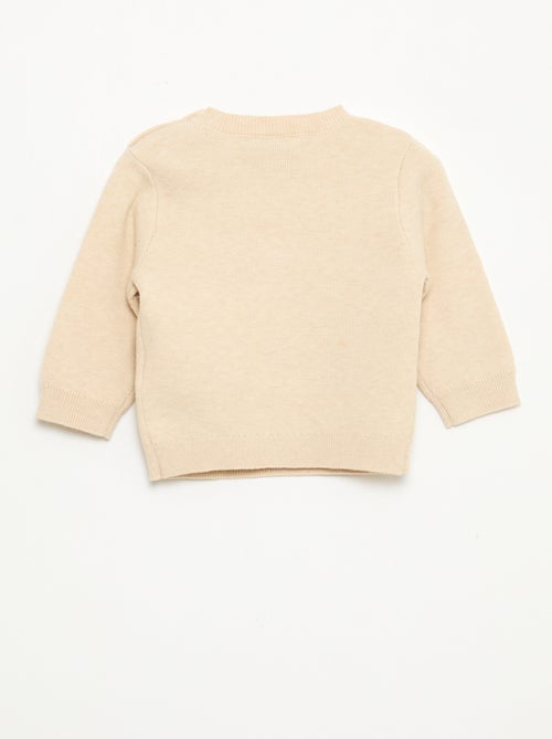 Pull col rond tricot 'Disney' 'Winnie' - Kiabi