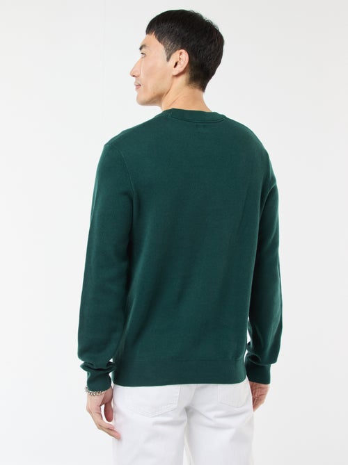 Pull col rond uni - Kiabi