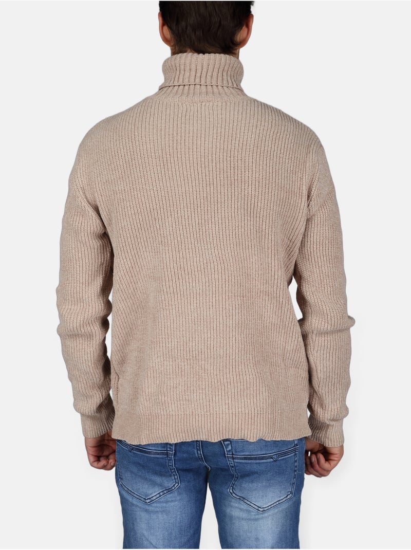 Pull col roulé - Kenzarro Crème - Kiabi