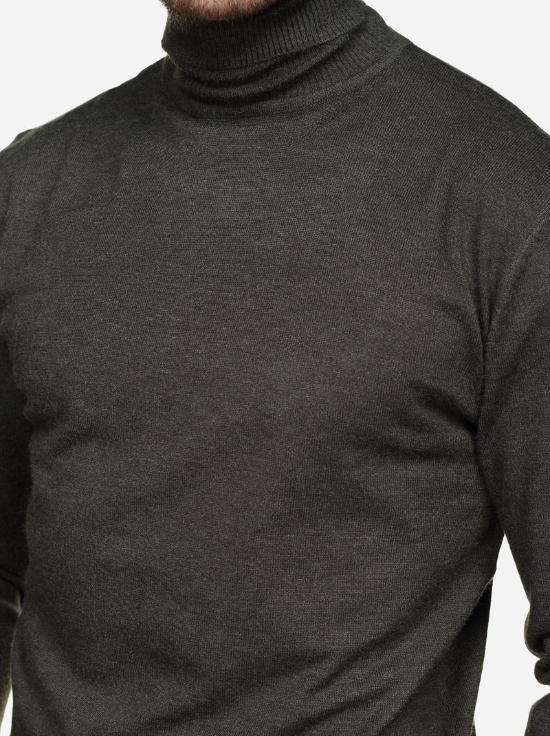 Pull col roulé - Yves Enzo Kaki - Kiabi