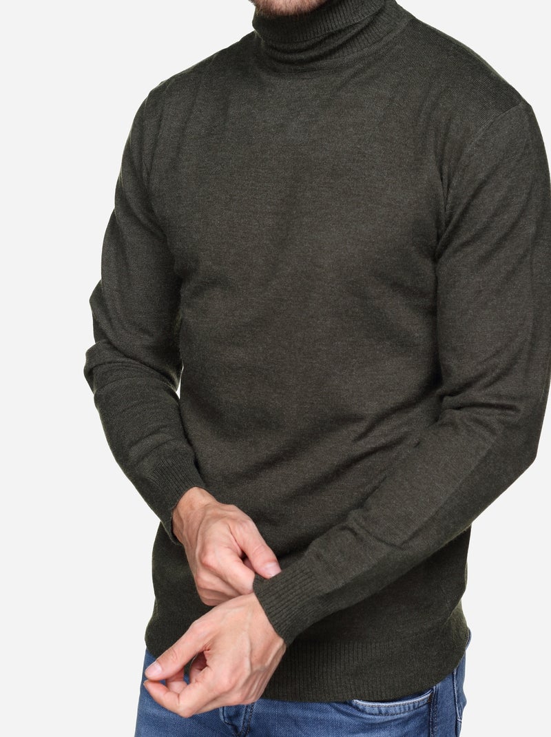 Pull col roulé - Yves Enzo Kaki - Kiabi