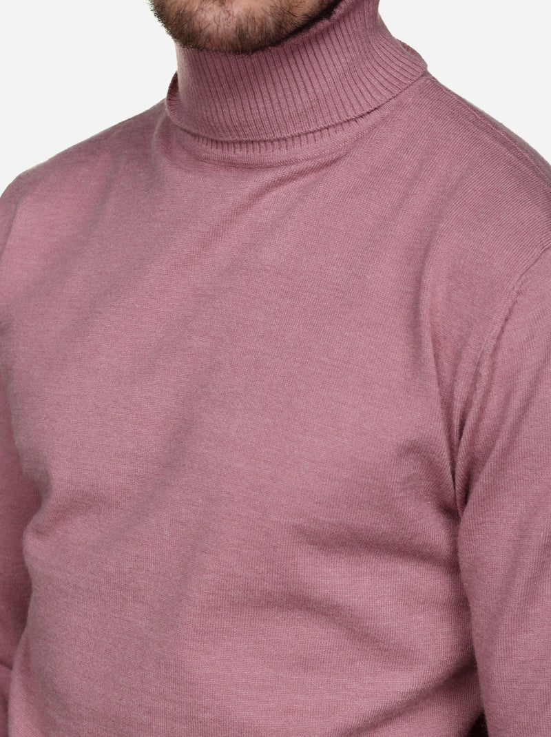 Pull col roulé - Yves Enzo Rose - Kiabi