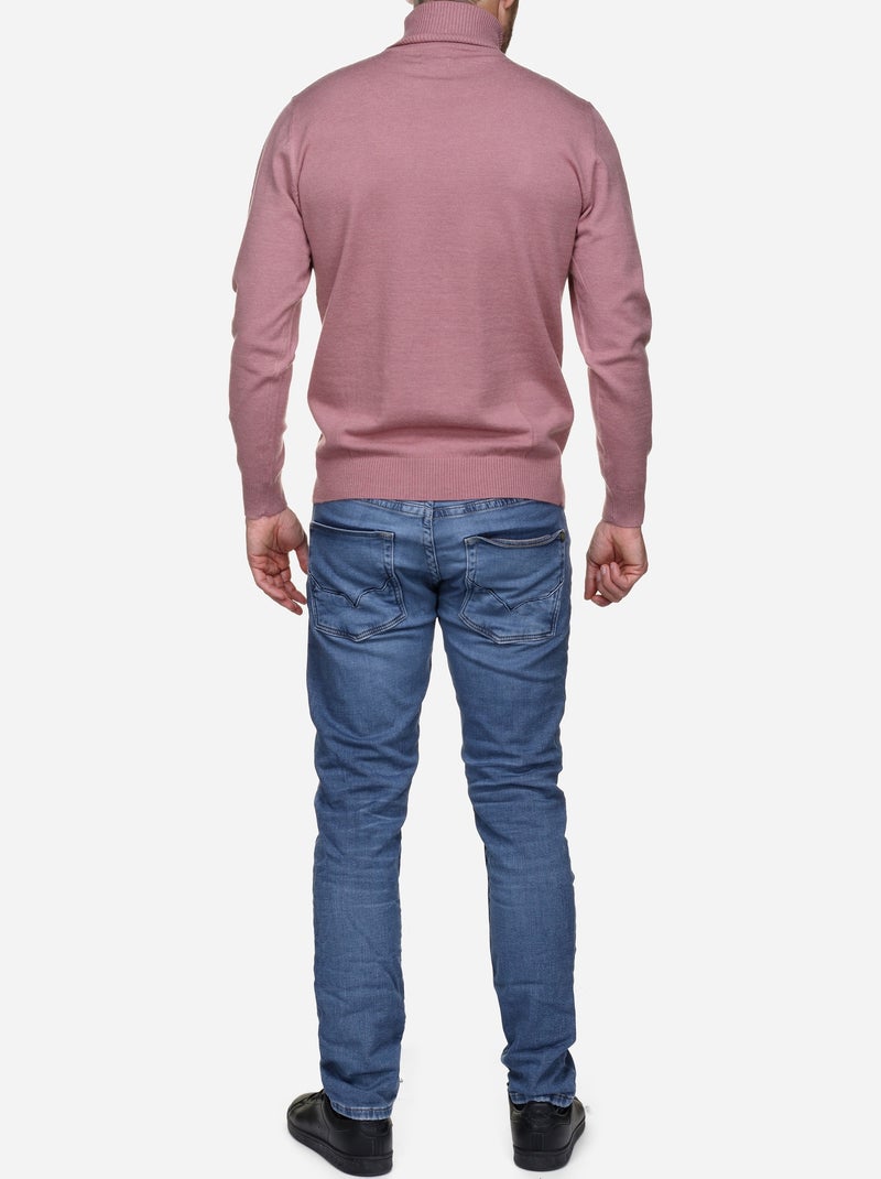 Pull col roulé - Yves Enzo Rose - Kiabi