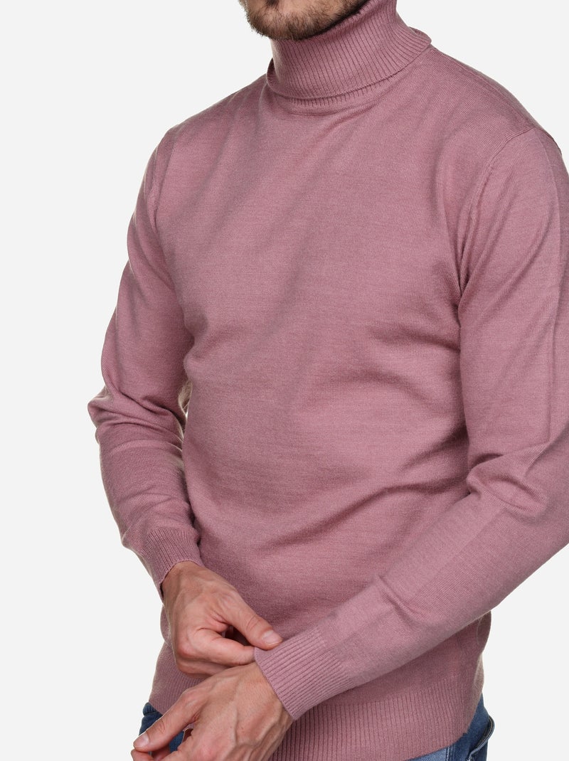 Pull col roulé - Yves Enzo Rose - Kiabi