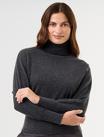 Pull col roulé avec emmanchures chauve-souris