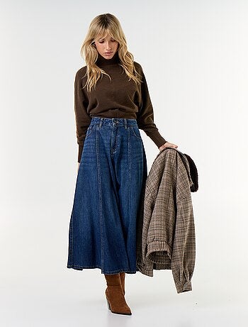 Pull col roulé avec emmanchures chauve-souris