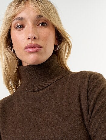 Pull col roulé avec emmanchures chauve-souris