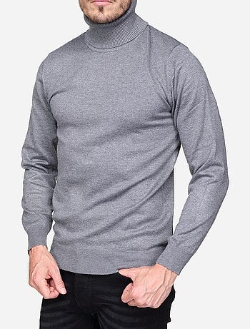 Pull col roulé