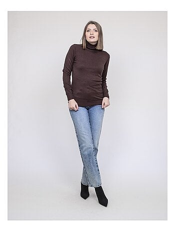 Pull col roulé kantara