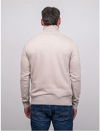 Pull col roulé larlequin