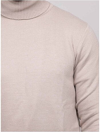 Pull col roulé larlequin