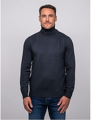 Pull col roulé larlequin