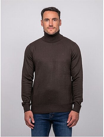 Pull col roulé larlequin