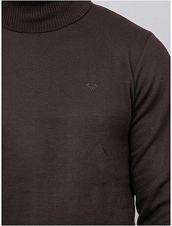 Pull col roulé larlequin