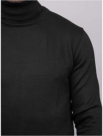 Pull col roulé larlequin