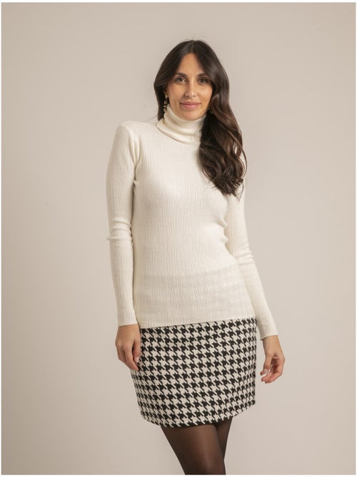 Pull col roulé texturé kilanie - Kiabi Pull col roulé texturé kilanie - Kiabi