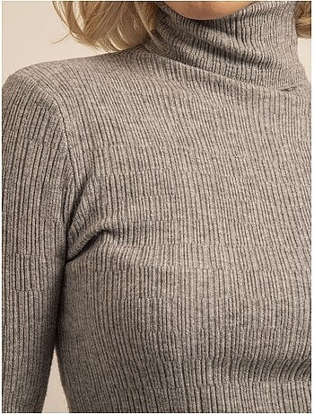 Pull col roulé texturé kilanie