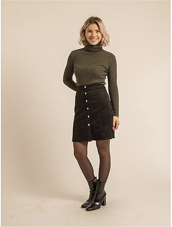 Pull col roulé texturé kilanie