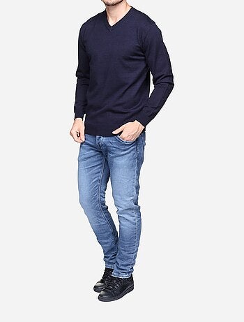 Pull col v - Yves Enzo