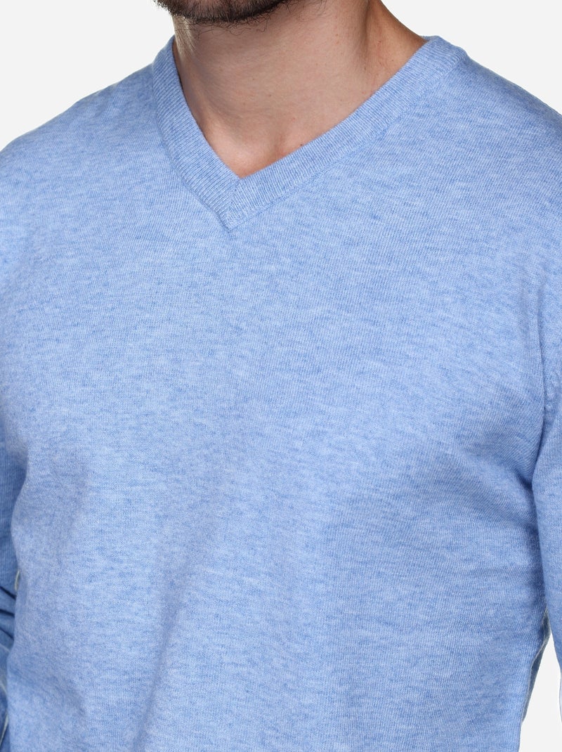 Pull col v - Yves Enzo Bleu - Kiabi