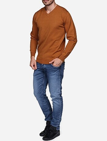 Pull col v - Yves Enzo