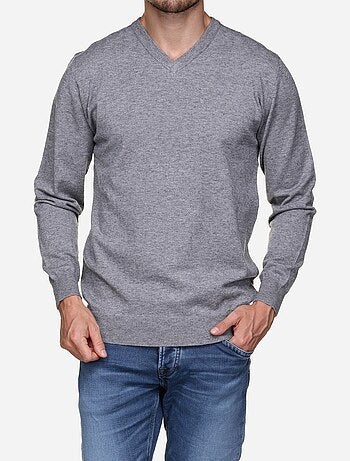 Pull col v - Yves Enzo