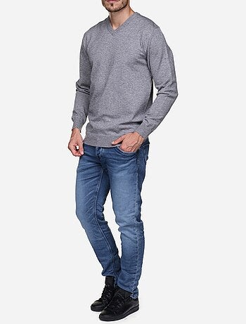 Pull col v - Yves Enzo