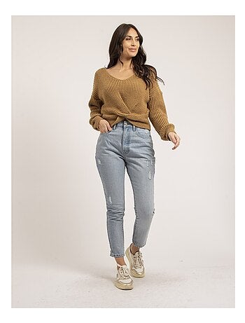 Pull col v avec noeud kirvina